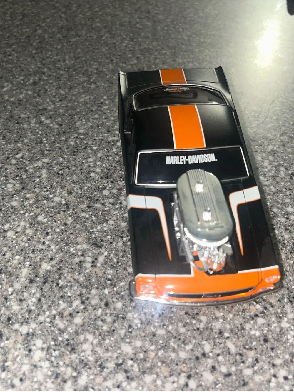 Harley-Davidson Black & Orange Muscle Car Toy